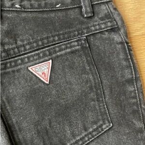 Guess Jeans VTG 90s High Waist Straight Leg Zipper Ankle 100% Cotton Denim SZ 31
